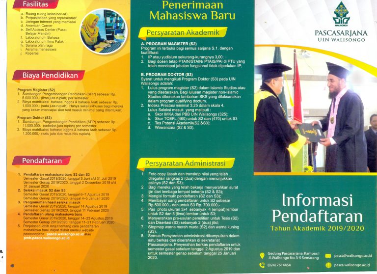 INFORMASI PENDAFTARAN PENERIMAAN MAHASISWA BARU TAHUN AKADEMIK 2019/ ...